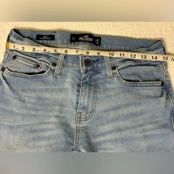 Hollister Skinny Epic Flex Blue Jeans Size 28x28 - Picture 6 of 13